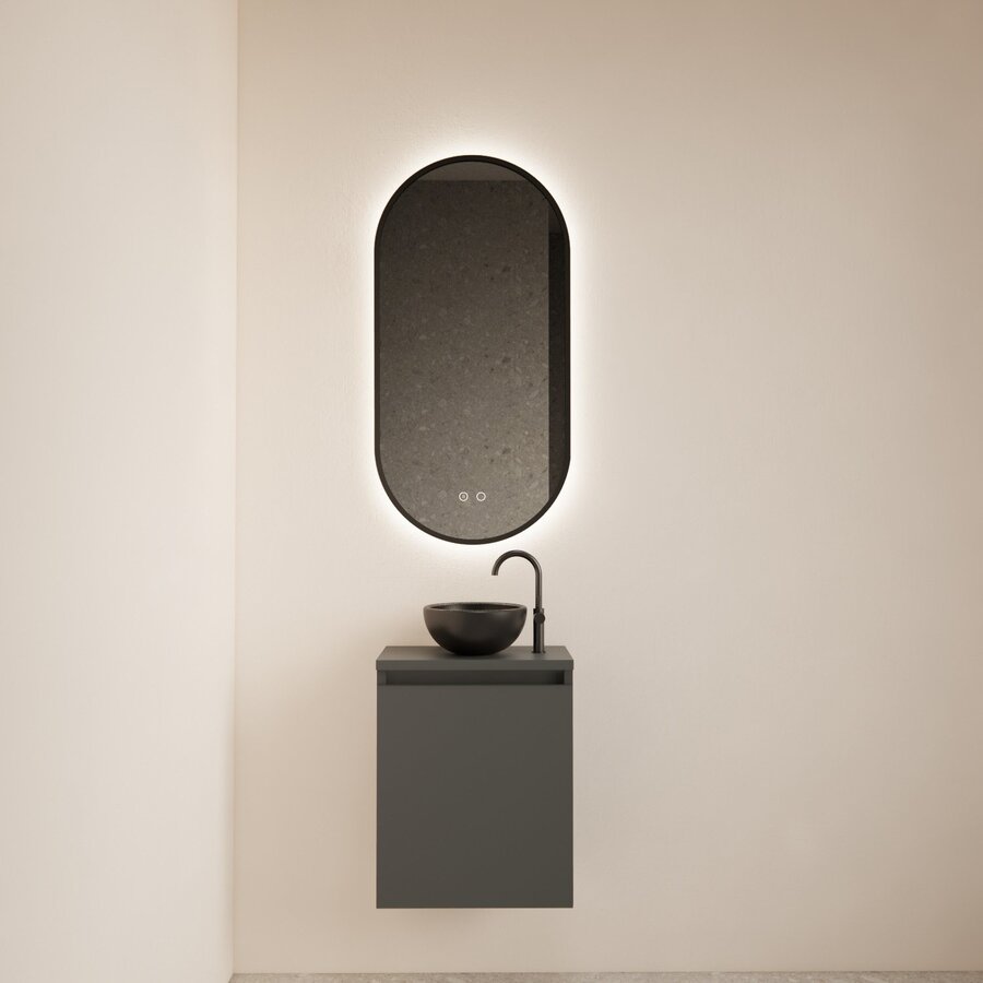 Fonteinmeubel BWS Meadow 40x50 cm Graphite Grijs Incl. Topplaat