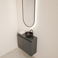 Fonteinmeubel BWS Meadow 60x50 cm Graphite Grijs Incl. Topplaat