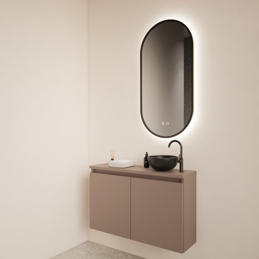 Fonteinmeubel BWS Meadow 80x50 cm Latte Incl. Topplaat