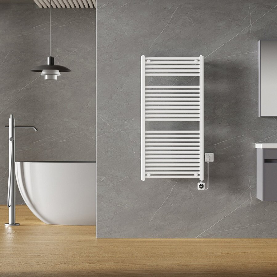 Elektrische Radiator BWS Lara 118.5x60 Cm Smart Wifi Wit