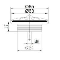 Afvoerplug BWS Luks 5/4 Mat Zwart
