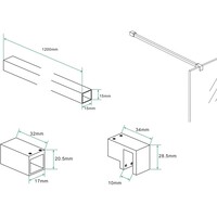 Stabilisatiestang BWS Mark 120 Cm Gunmetal
