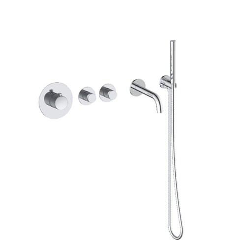 Badset Inbouw Deluxe Sanilux Giles Met Box Thermostaat Chroom 