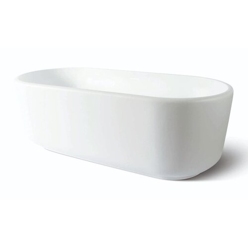 Vrijstaand Bad Luca Sanitair Primo Acryl 170x78x60 cm Incl. Afvoerset Mat Wit 