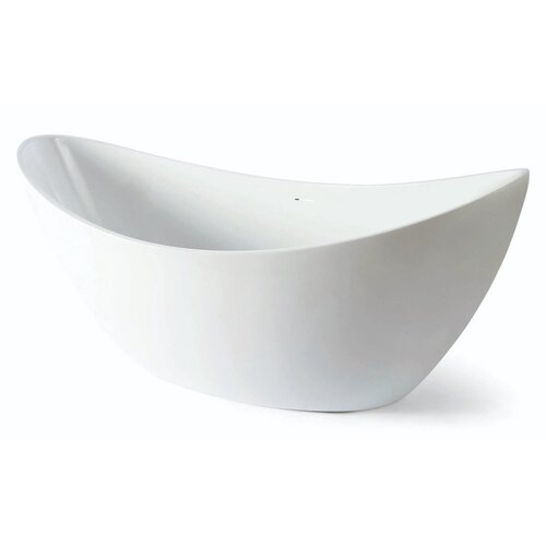 Vrijstaand Bad Luca Sanitair Primo Acryl 180x80x77 cm Incl. Afvoerset Glans Wit 