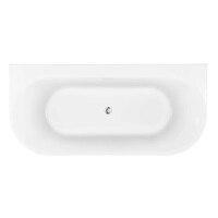 Back To Wall Bad Luca Sanitair Primo Acryl 170x80x60 cm Incl. Afvoerset Mat Wit