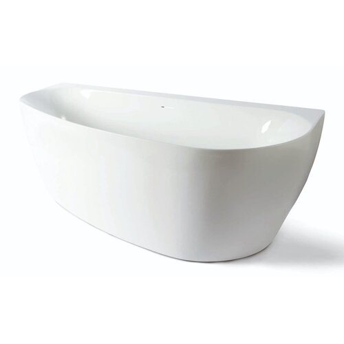 Back To Wall Bad Luca Sanitair Primo Acryl 170x78x60 cm Incl. Afvoerset Glans Wit 