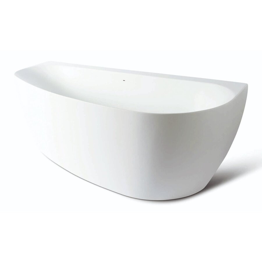 Back To Wall Bad Luca Sanitair Primo Acryl 170x78x60 cm Incl. Afvoerset Mat Wit