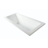 Luca Sanitair Inbouw Bad Luca Sanitair Primo Acryl 169x74x45 cm Zonder Afvoerset incl. Stelpoten Glans Wit