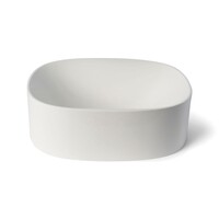 Waskom Luca Sanitair Tate 40x35x12,5 cm Mineral Stone Glans Wit