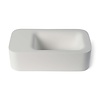 Fontein Luca Sanitair Lea 42x22x12 cm Solid Surface Zonder Kraangat Mat Wit