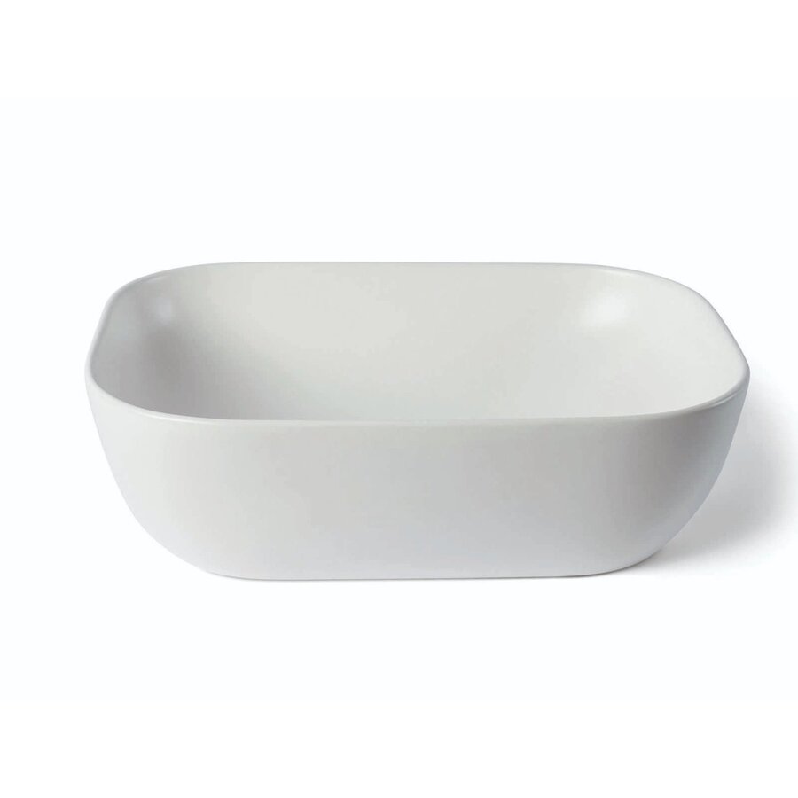 Waskom Luca Sanitair Ceramics Rechthoekig 45,5x45,5x13,5 Keramiek Mat Wit