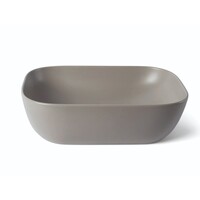 Waskom Luca Sanitair Ceramics Rechthoekig 45,5x45,5x13,5 Keramiek Mat Lichtgrijs