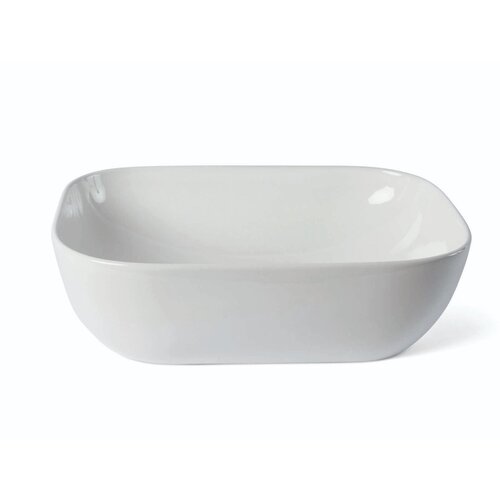 Waskom Luca Sanitair Ceramics Rechthoekig 45,5x45,5x13,5 Keramiek Glans Wit 