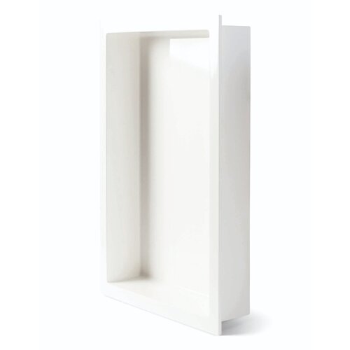 Inbouwnis Luca Sanitair Luva 44,5x29,5x7 cm Mineral Stone Glans Wit 