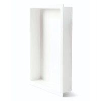 Inbouwnis Luca Sanitair Luva 44,5x29,5x7 cm Solid Surface Mat Wit