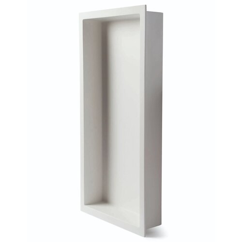 Inbouwnis Luca Sanitair Luva 59,5x29,5x7 cm Solid Surface Mat Wit 