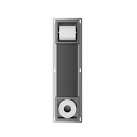 Toiletrolhouder Zonder Klep en Reserverolhouder Inbouw Wiesbaden Rocko Gunmetal