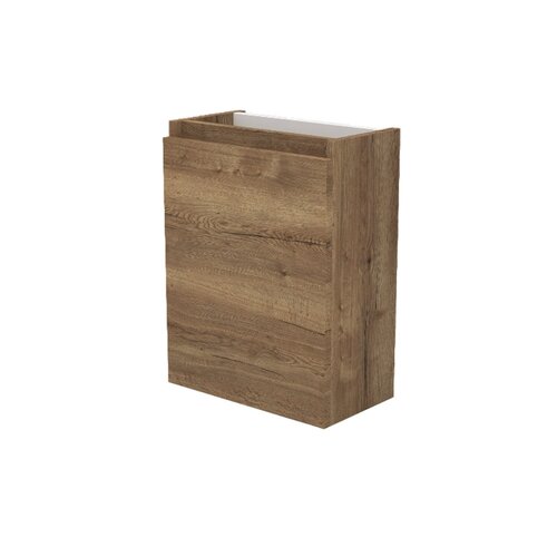 Fonteinkast Sanilux Trendline 52x40x22 cm Links Softclose Tabak Oak 