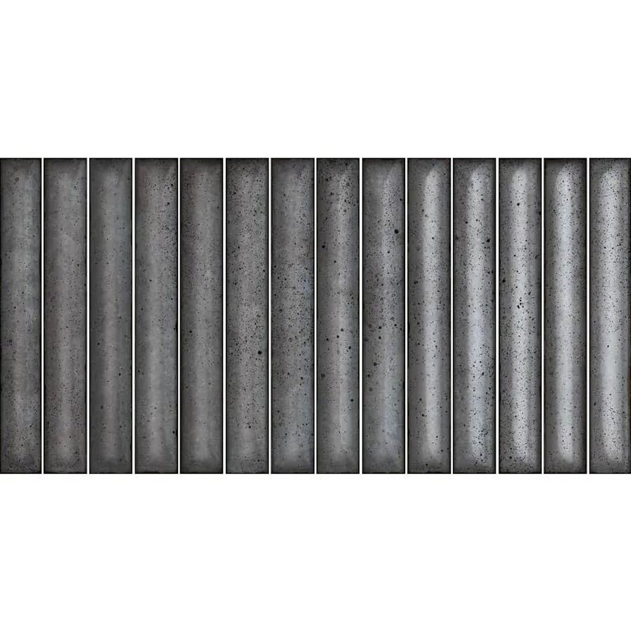 Wandtegel Estudio Karatsu Charcoal Grey 11.5x23 cm (Prijs per M2)