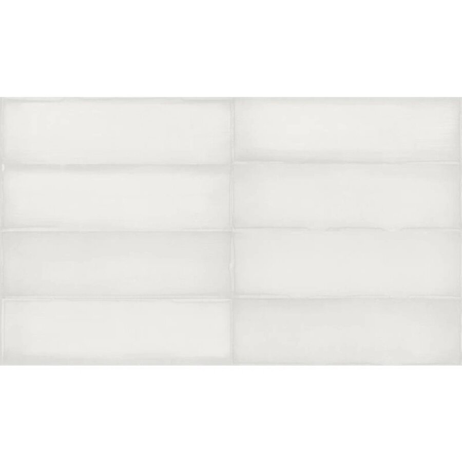 Wandtegel Estudio Ghent Alpine White Glossy 6.9x24 cm (Prijs per M2)