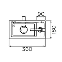 Toilet met Fontein Clou InBe Glanzend Wit