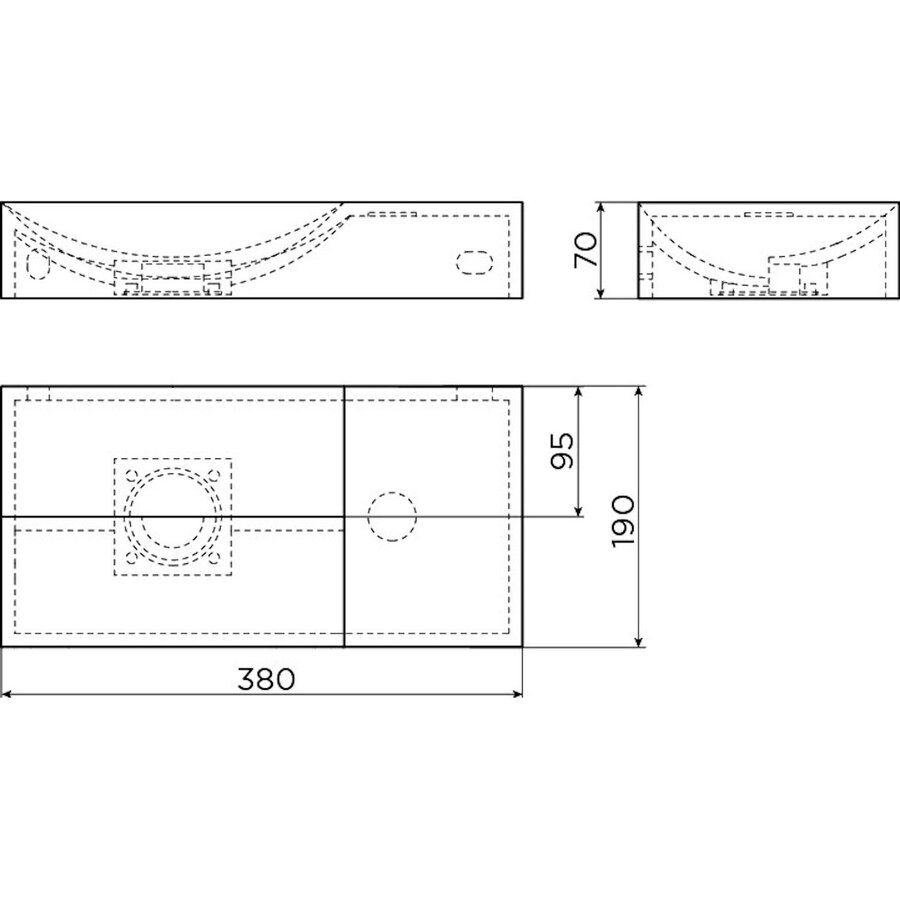 Fonteinset Clou Vale Incl. Toebehoren 7x38 Cm Mat Mosterd