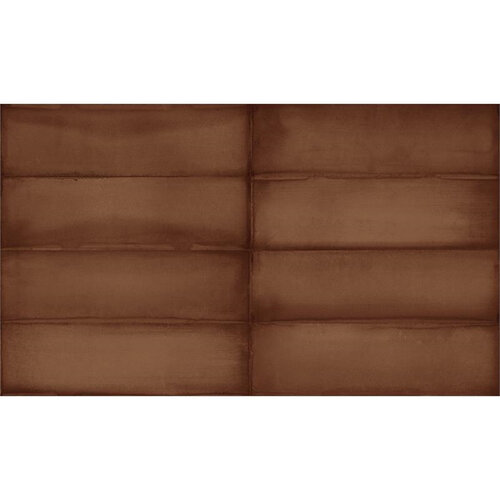 Wandtegel Estudio Ghent Copper Glossy 6.9x24 cm (Prijs per M2) 
