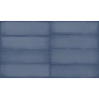 Wandtegel Estudio Ghent Steel Blue Matt 6.9x24 cm (Prijs per M2)