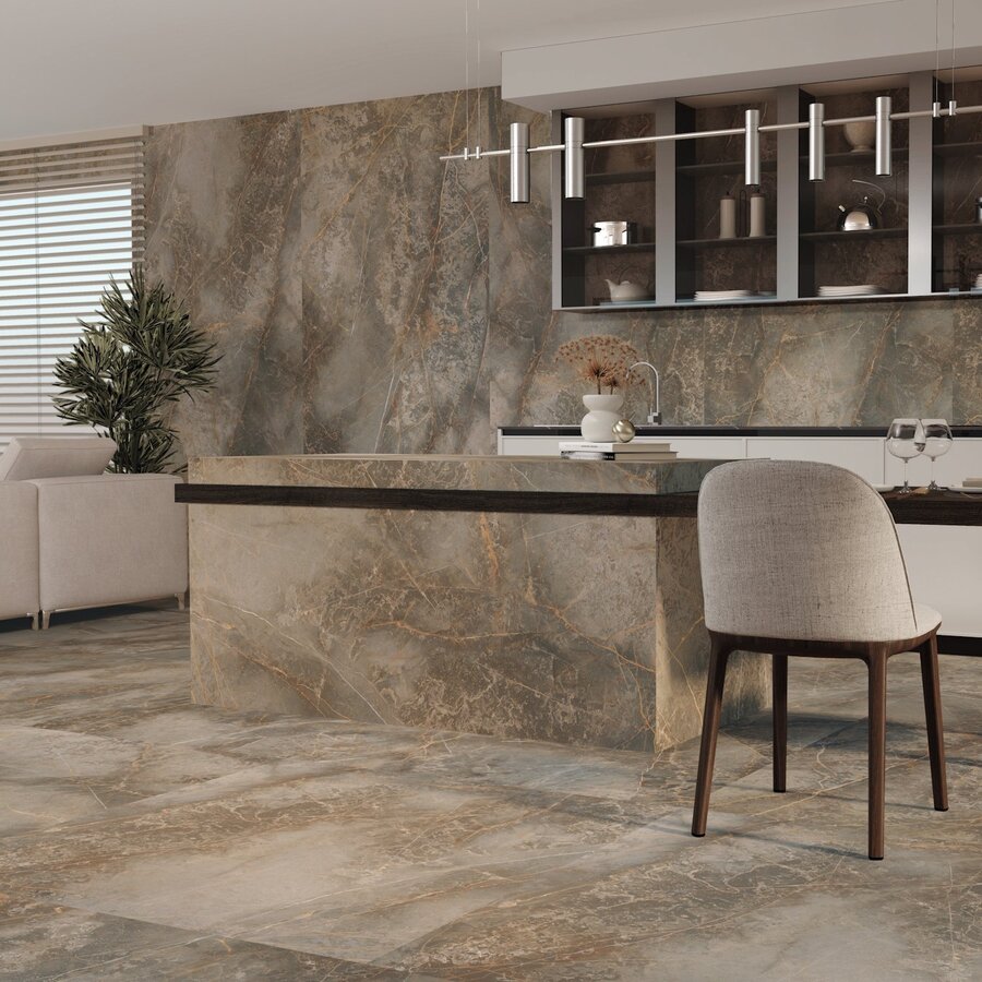 Vloertegel Etile Manhattan 120x120 cm Natural Earth (Prijs per M2)