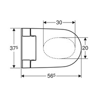 Douche WC Geberit AquaClean Alba Met Afstandsbediening Wit