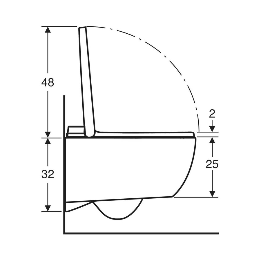 Douche WC Geberit AquaClean Alba Met Afstandsbediening Wit
