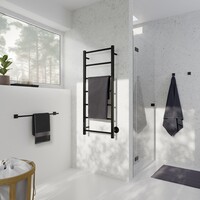 Elektrische Handoekradiator Smedbo Dry 50 x 121cm Mat Zwart