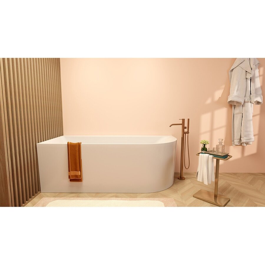 Hoekbad Wiesbaden Zenn Links 170x75 Cm Met Waste Wit