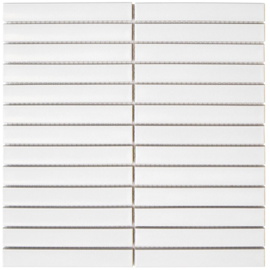 Mozaïek Sevilla Kit-Kat 29.6x29.9 cm Geglazuurd Porselein, Mat White (Prijs per 0.89 M2)