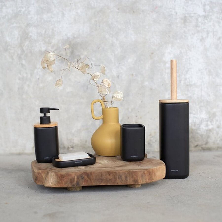 Toiletborstel Sealskin Mind Met Houder Vrijstaand Zwart