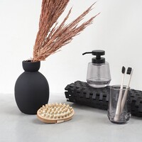 Badmat Sealskin Woodblock 60x60 cm Teak Zwart