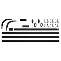 Douchegordijnstangset Sealskin Easy Roll 90x90x90 cm Zwart