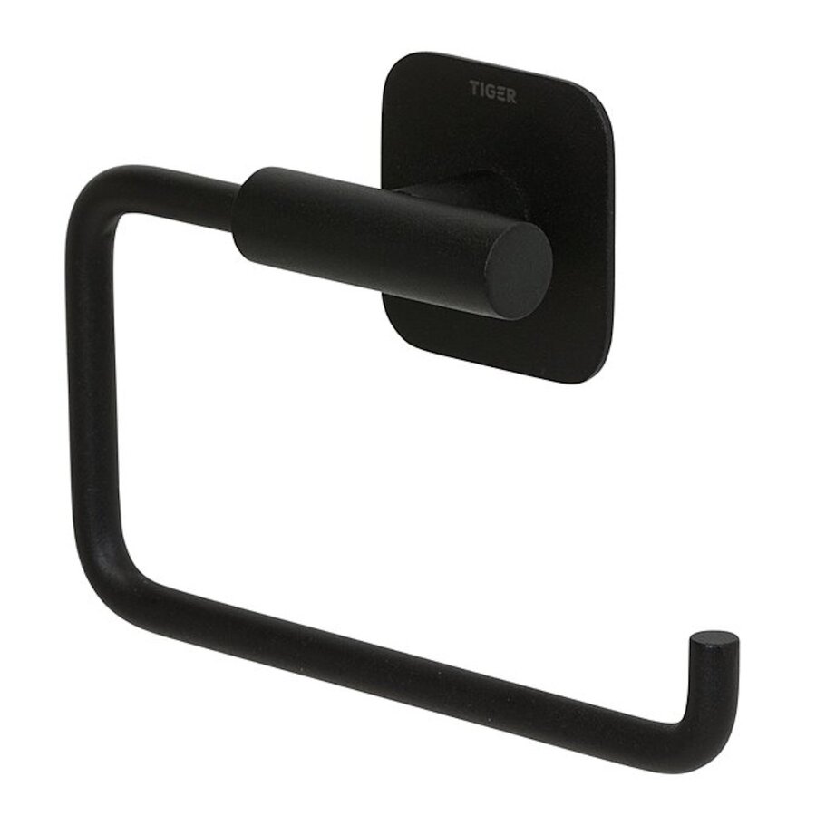 Toiletaccessoireset Tiger Colar - Toiletborstel - Toiletrolhouder - Handdoekhaak Zwart