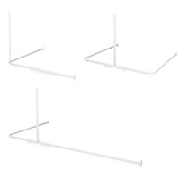 Douchegordijnstangset Sealskin Easy Roll 90x90x90 cm Wit