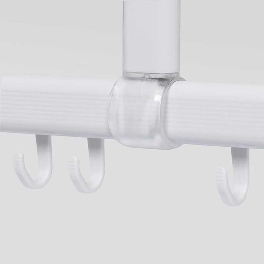 Douchegordijnstangset Sealskin Easy Roll 90x90x90 cm Wit