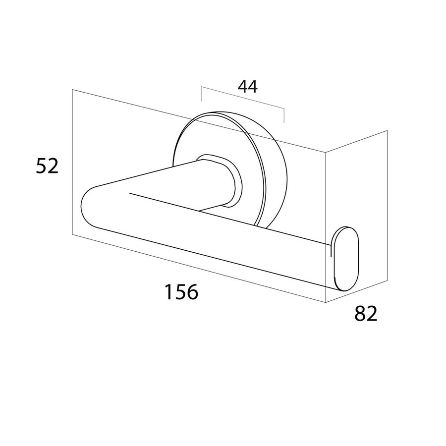Toiletrolhouder Tiger Cooper Zonder Klep Met L-vorm Goud