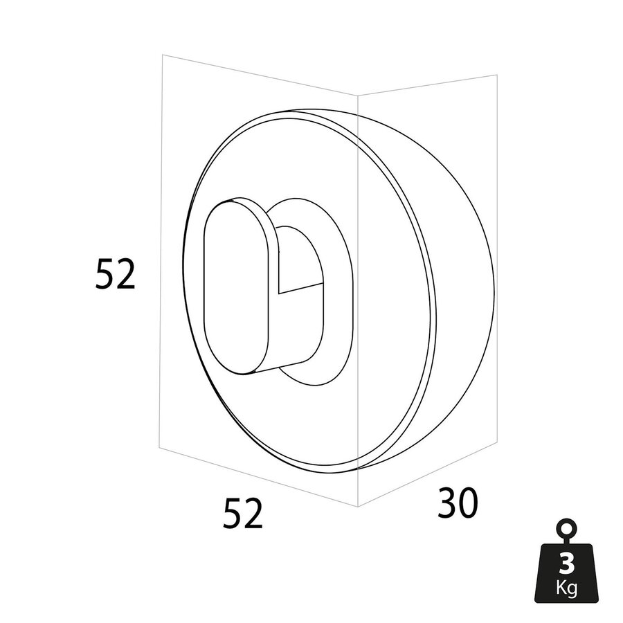 Handdoekhaak Groot Tiger Cooper Goud