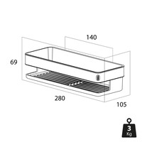 Douchemand Tiger Cooper 28 cm Goud Zwart