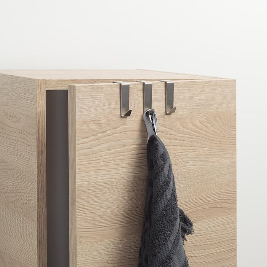 Tiger Rack Basic Deurhaak 20 mm RVS Geborsteld