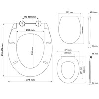 Toiletbril Tiger Aiden Met Softclose en Easyclean Deksel Duroplast Wit