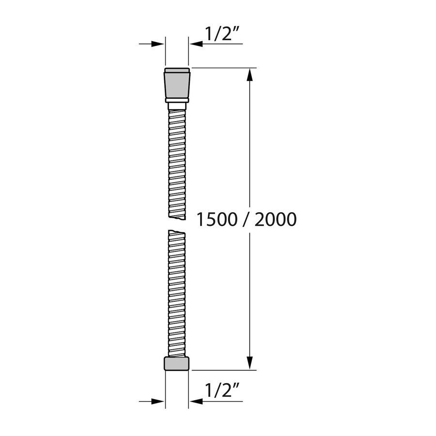 Doucheslang Tiger Excellence Uitrekbaar 150-200 cm RVS Geborsteld