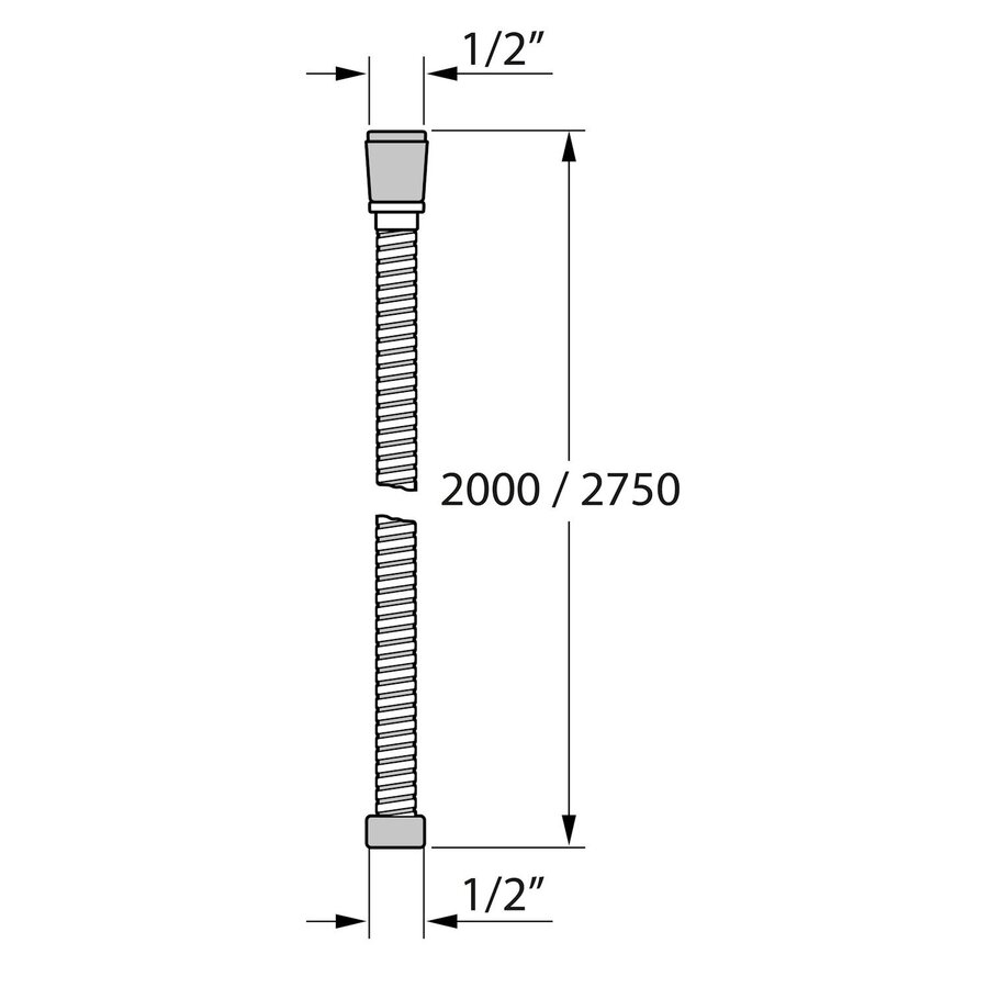 Doucheslang Tiger Excellence Uitrekbaar 200-275 cm Chroom