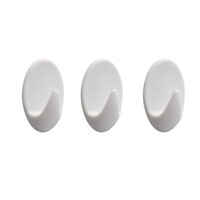 Tiger Baseline Oval Large Handdoekhaak Wit (3 stuks)