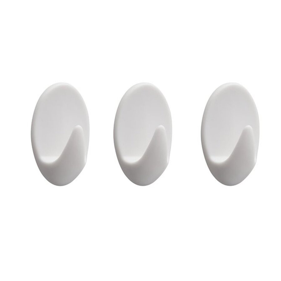 Tiger Baseline Oval Large Handdoekhaak Wit (3 stuks)